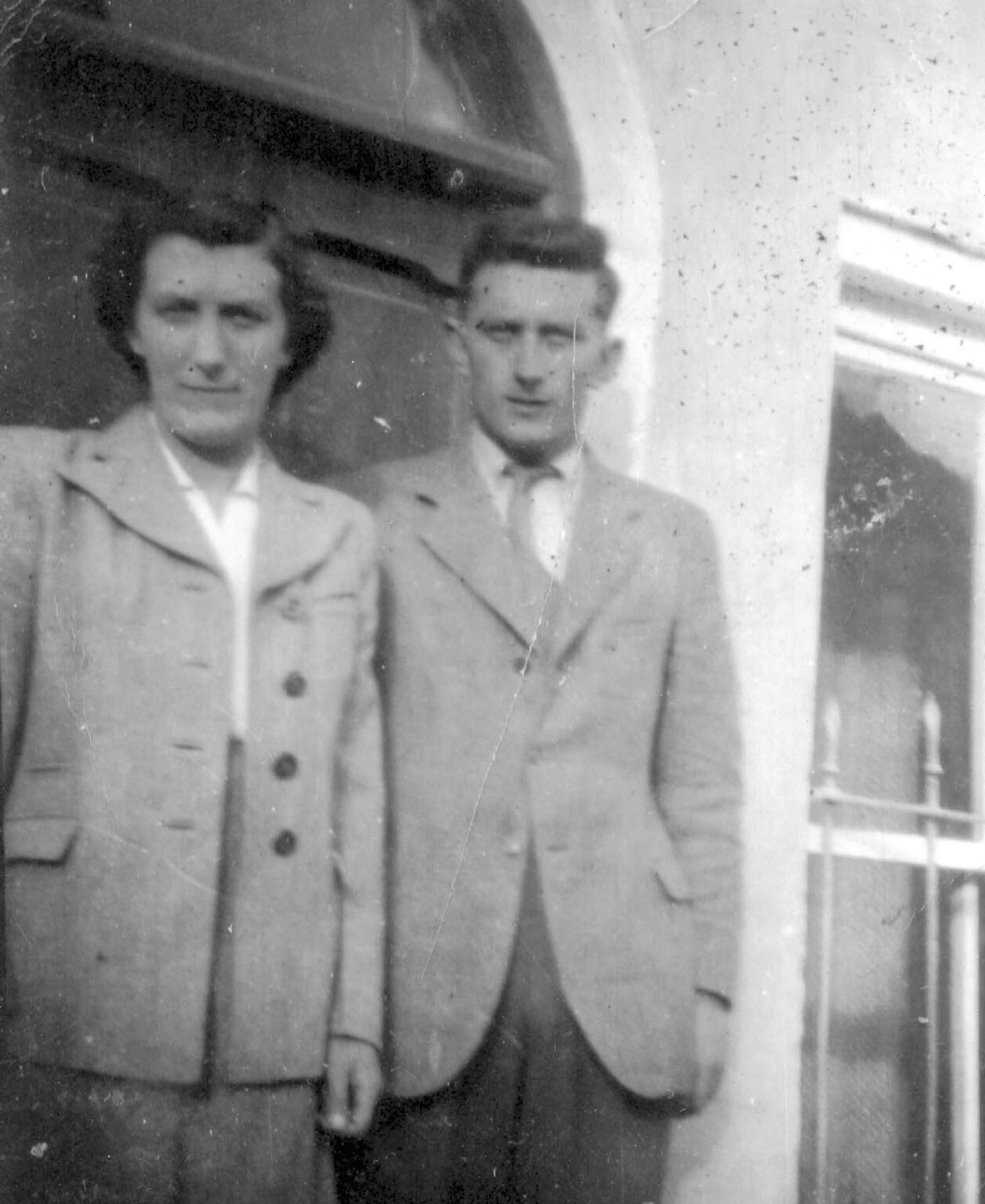 Kathleen Coffey with her brother